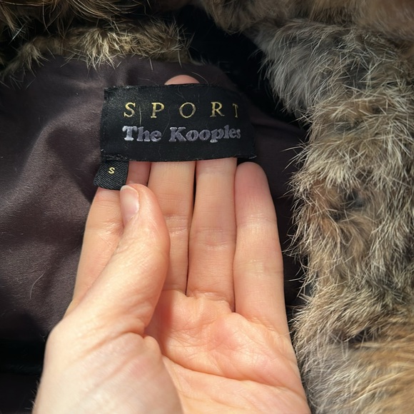 The Kooples real leather real fur hooded leather jacket size small - Picture 9 of 15